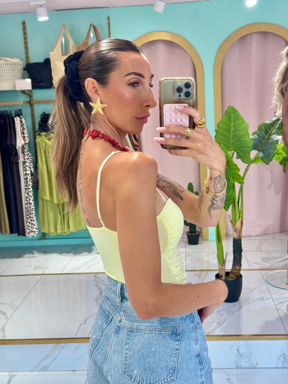 Body Bustier Stretch – jaune