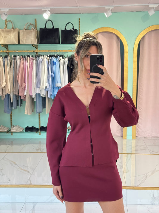 Ensemble en maille structuré et ultra tendance