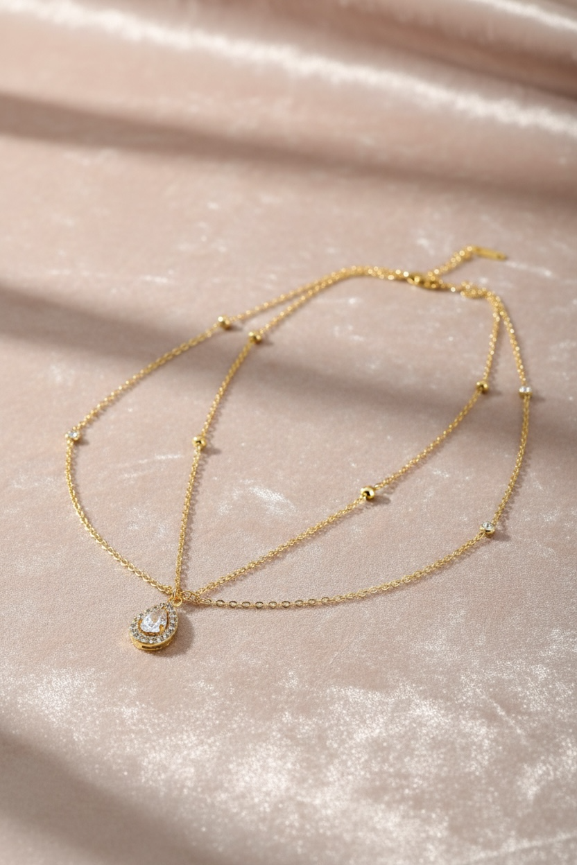 Collier double rang Amara