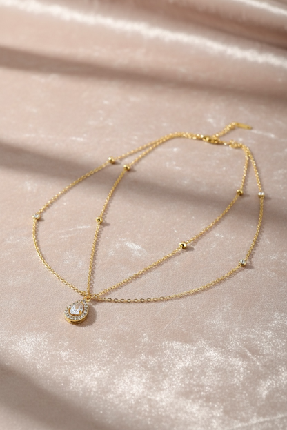 Collier double rang Amara