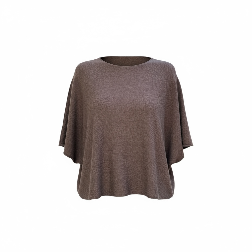 Maille basique loose et douce chocolat