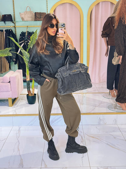 Sac dupe Hector en jean - noir