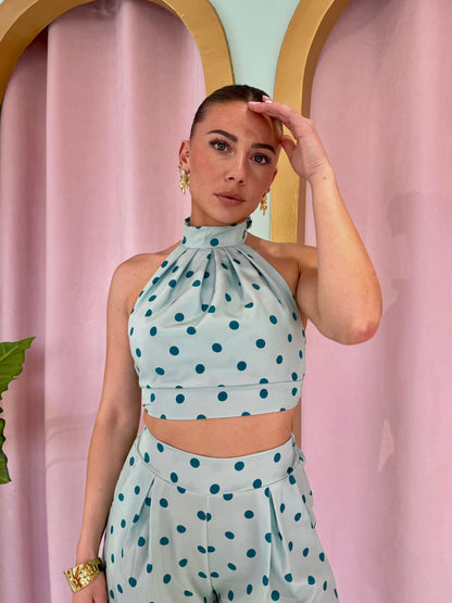 Ensemble deux pièces à pois - mint