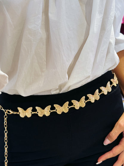 Ceinture chaîne papillon