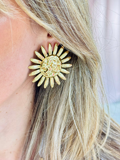 Boucles d’oreilles soleil
