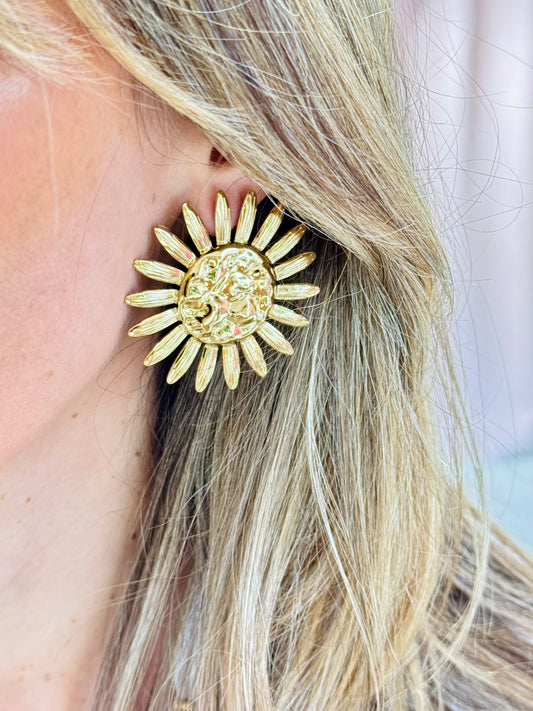 Boucles d’oreilles soleil