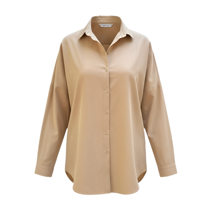 Chemise en coton beige