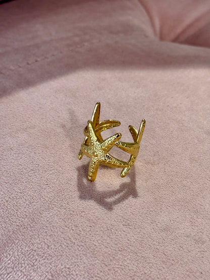Bague étoiles de mer