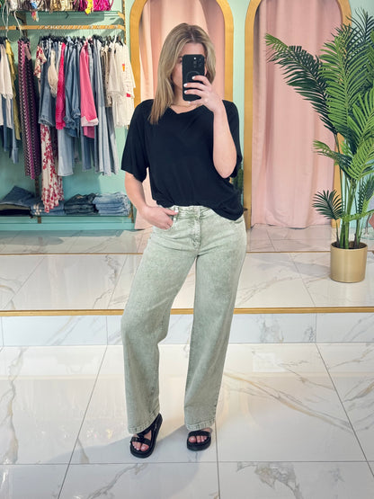 Top en maille fluide – confort & basique coloris noir