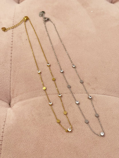 Collier strass simple