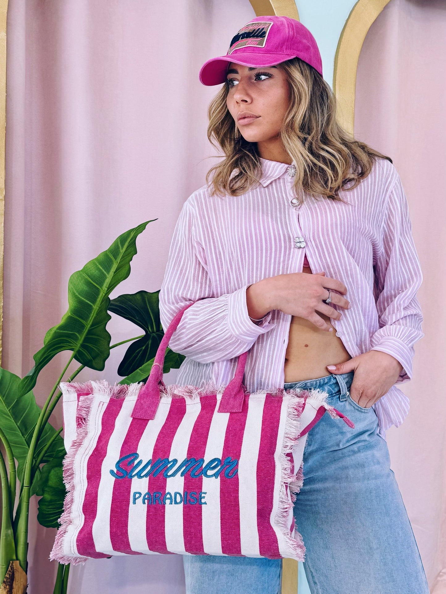Cabas Summer paradise fushia