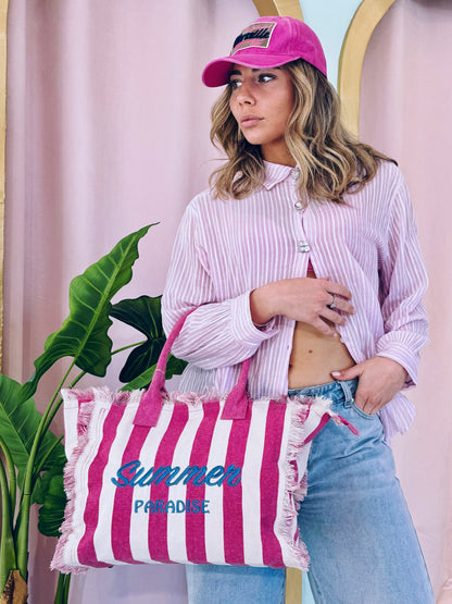 Cabas Summer paradise fushia