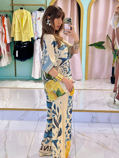 Ensemble top & pantalon sardine