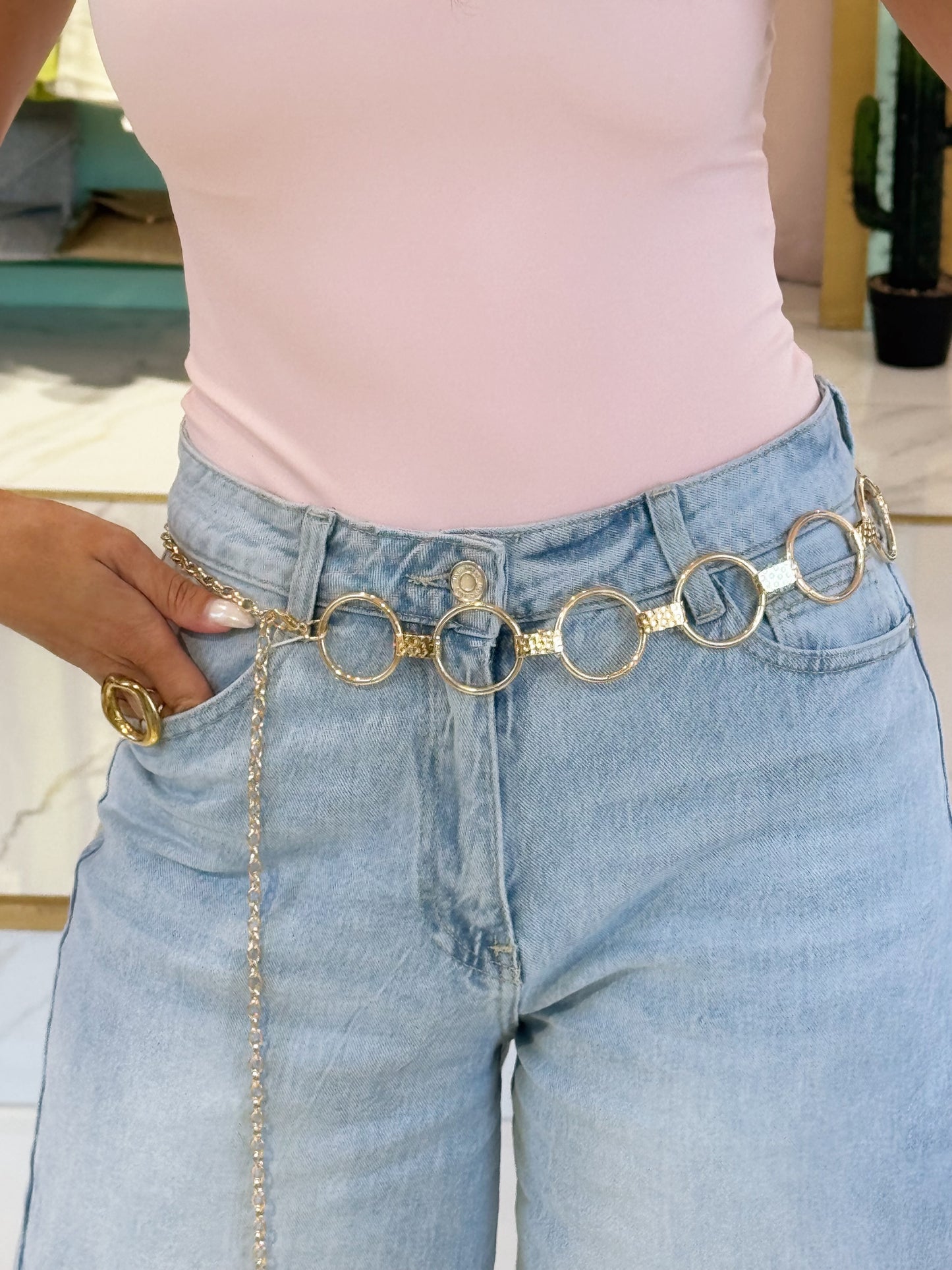 Ceinture chaîne anneaux