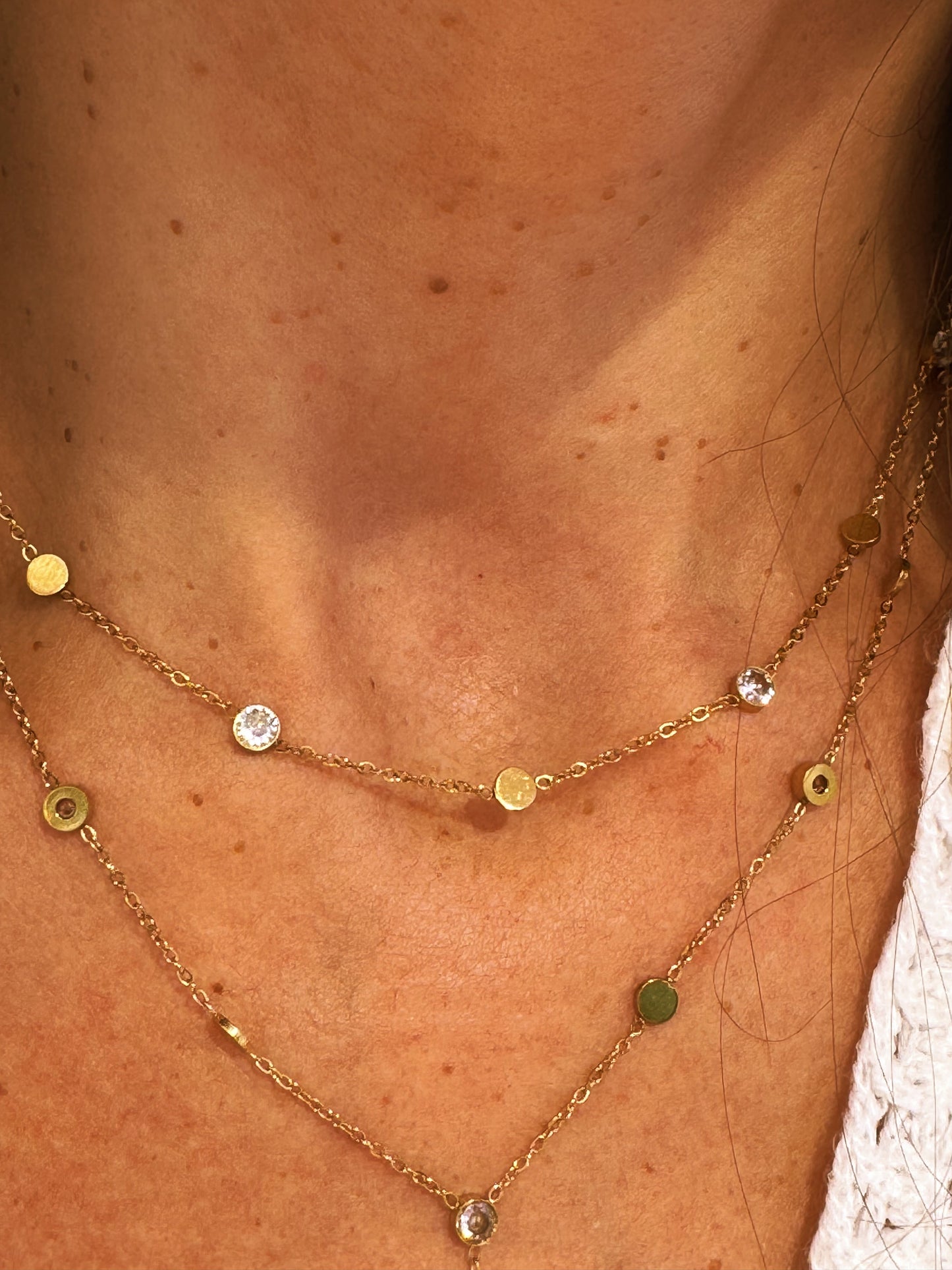 Collier strass simple