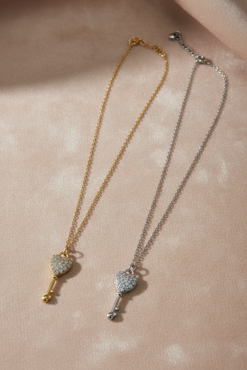 Collier clef du bonheur