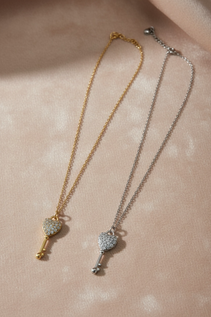 Collier clef du bonheur