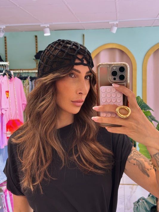 Bonnet filet noir basique