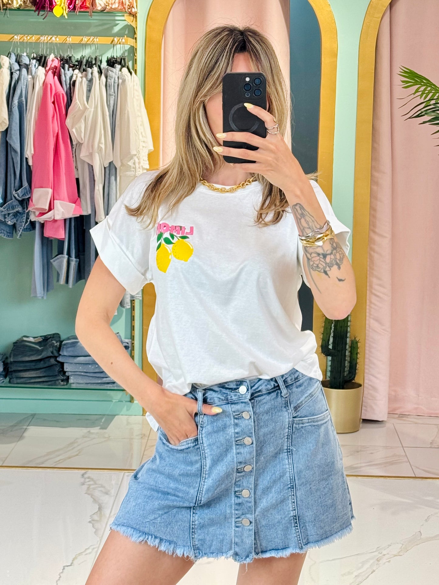 T-shirt « Limon » - blanc