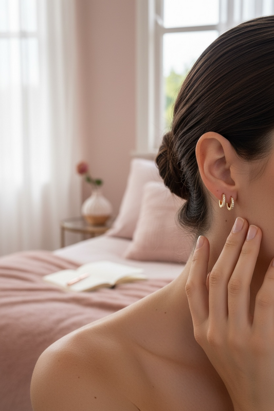 Boucle d’oreille spacy basique or