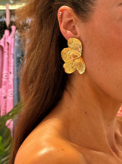 Boucles d’oreilles demi fleur