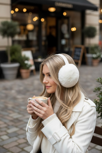 Cache-oreilles confortables et élégants blanc