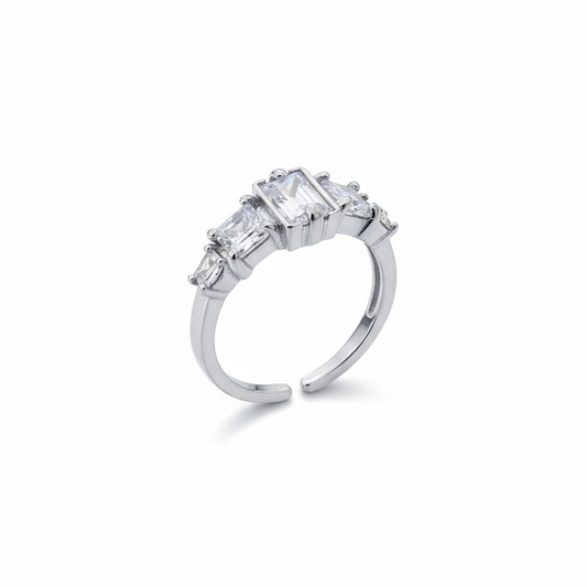 Bague strass suprême argent