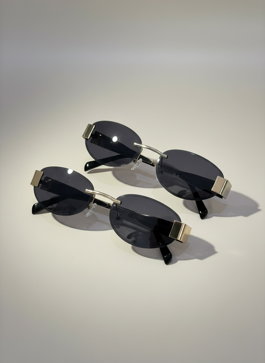 Lunettes de soleil noire CC