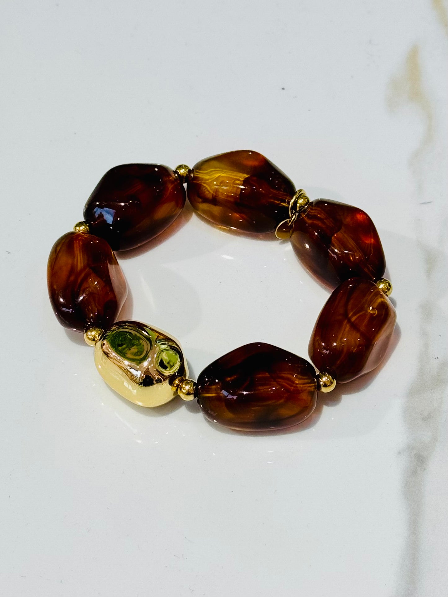 Bracelet boule résine