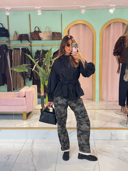 Veste légère déperlante – Coupe loose noire