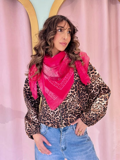 Chèche bandana rouge