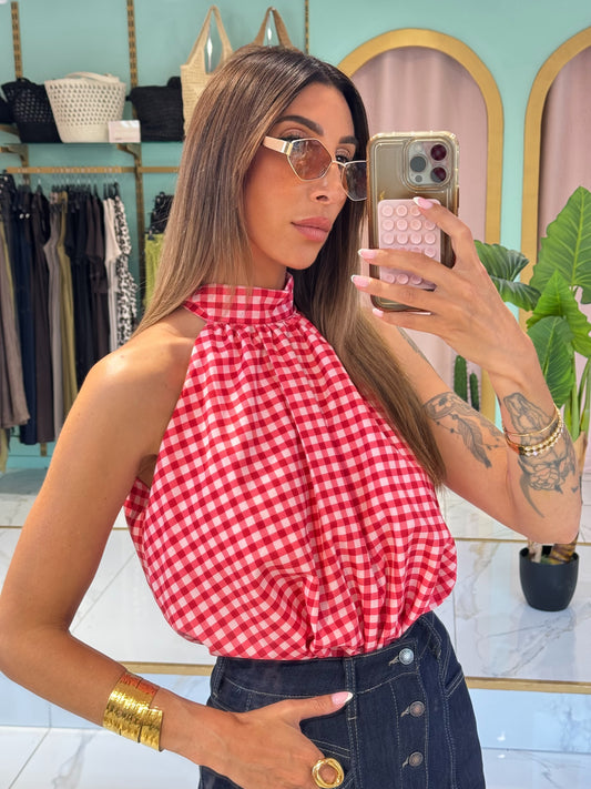 Top Vichy - rouge