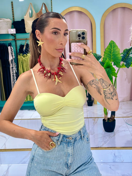Body Bustier Stretch – jaune