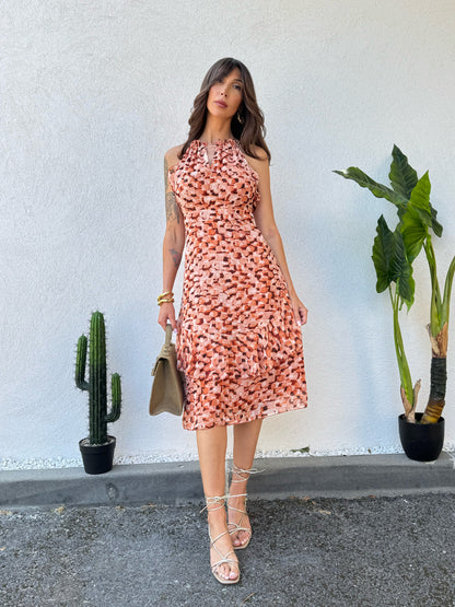 Robe imprimée féminine – modèle eva