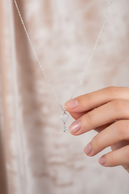 Collier clef du bonheur