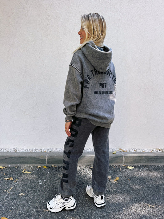 Ensemble Boston gris délavé