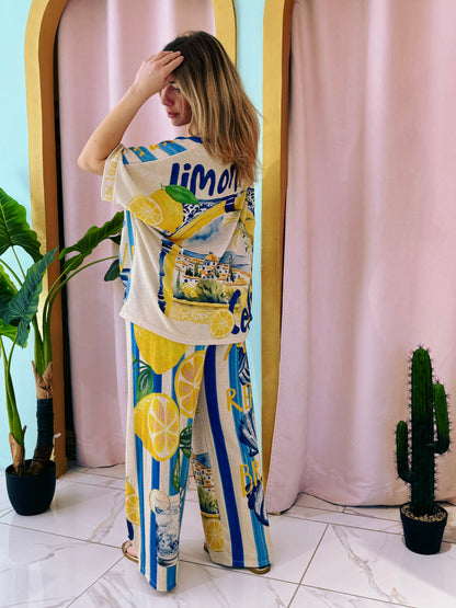 Ensemble top & pantalon lemon