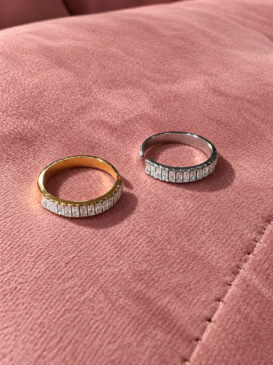 Bague strass cumulable
