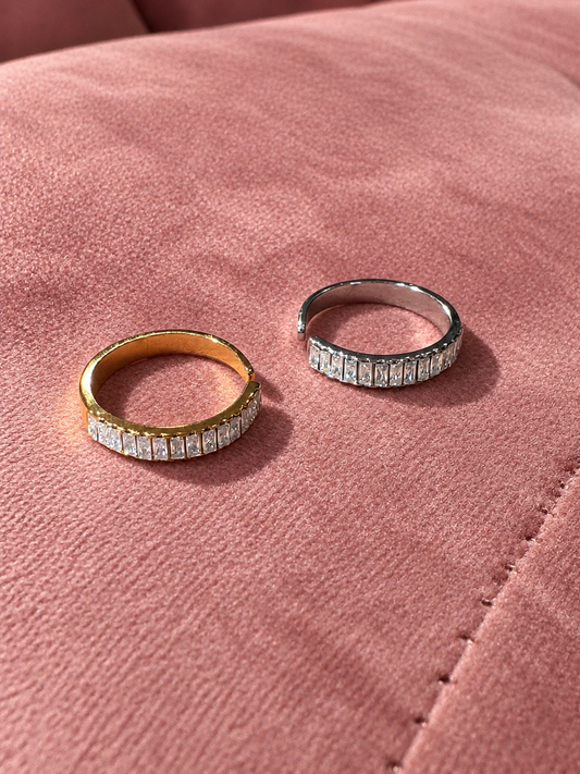 Bague strass cumulable