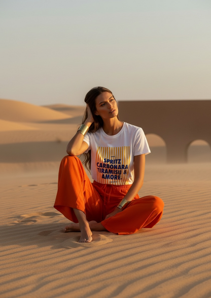 Pantalon fluide italien – orange