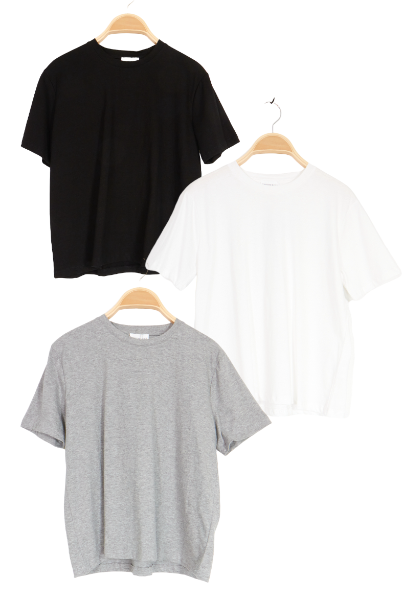 Pack de 3 T-shirts basiques en coton