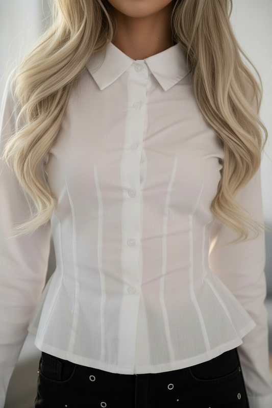Chemise cintrée blanche