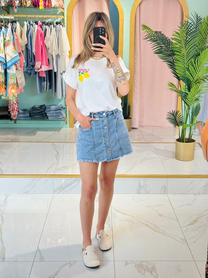 T-shirt « Limon » - blanc