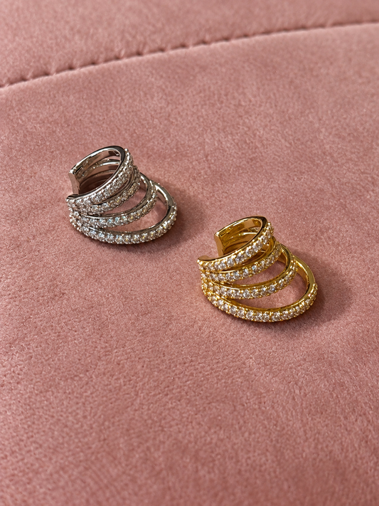 Bague d’oreille divine multi- strass