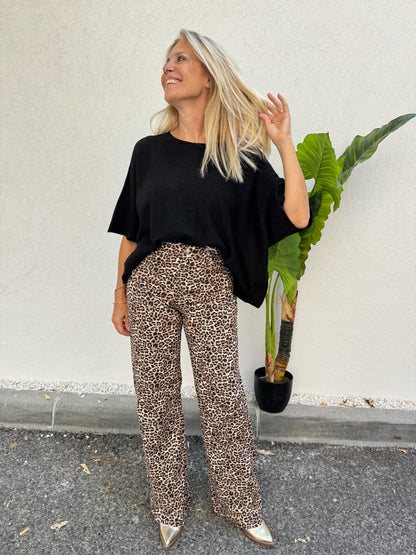 Maille basique loose et douce noire