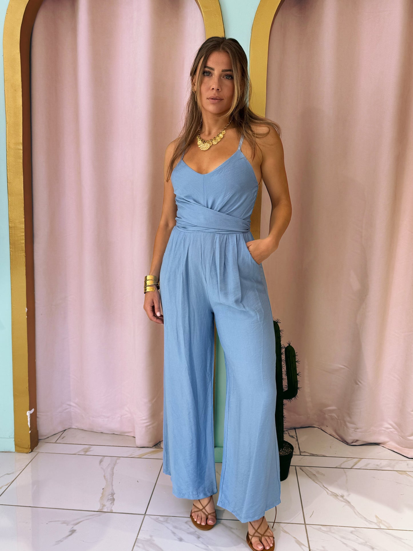 Combi Pantalon magique - bleu