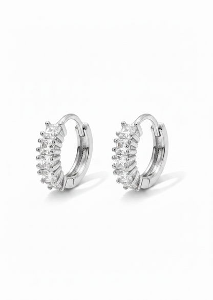 Boucles d’oreilles créole full strass format médium