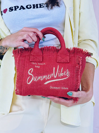 Sac Summer vibes petit format - rouge vintage