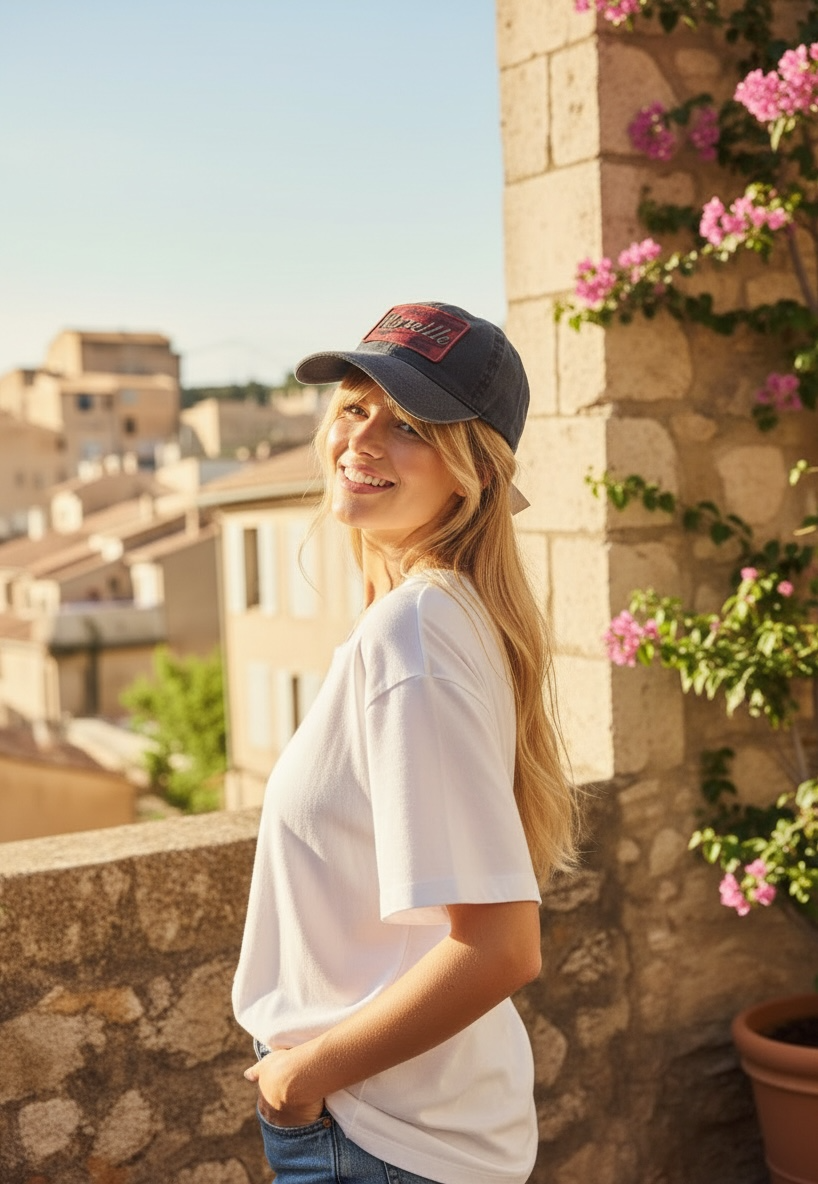 Casquette Marseille bleu denim