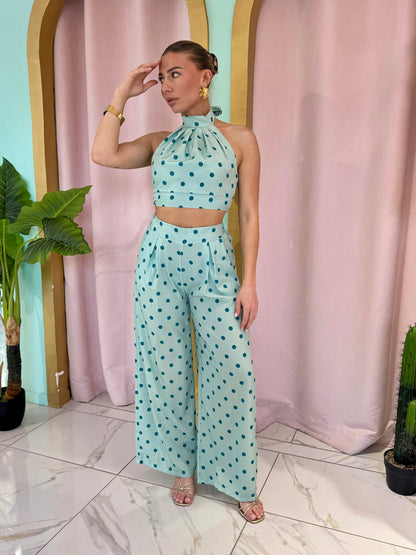 Ensemble deux pièces à pois - mint